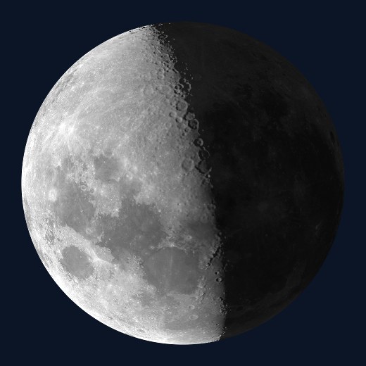 The Moon on 17 February 2024 at 9 PM, seen from Sydney, tilted almost upside down